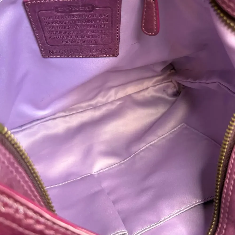 y2k COACH Patent Leather Hobo Shoulder bag Crossbody